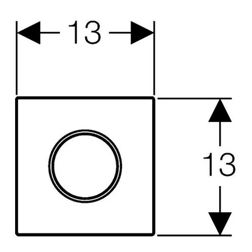 Geberit Sigma10 pneumatikus vizelde vezérlés (fényes króm / matt króm / fényes króm)