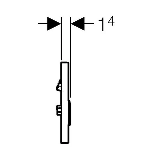 Geberit Sigma10 pneumatikus vizelde vezérlés (barna tejüveg)