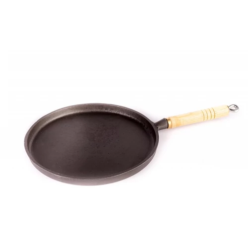 Öntvény nyeles palacsintasütő 27 cm, sima felület