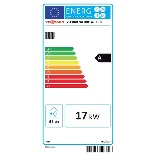 Viessmann Vitodens 100 W Touch 19 kW FŰTŐ kondenzációs fali gázkazán új, ERP