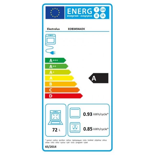 Electrolux EOB3454AOX beépíthető sütő