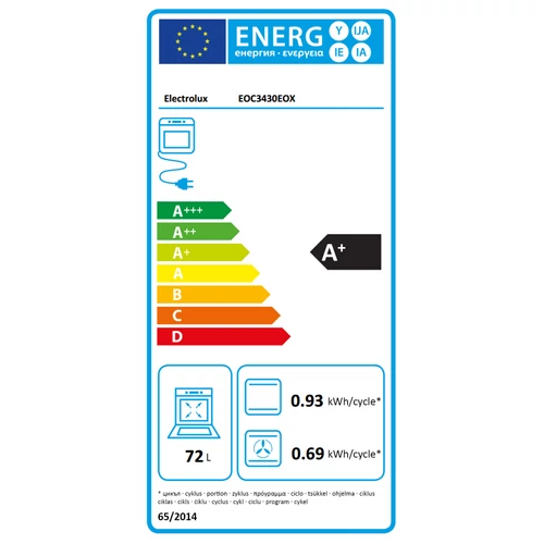 Electrolux EOC3430EOX beépíthető sütő