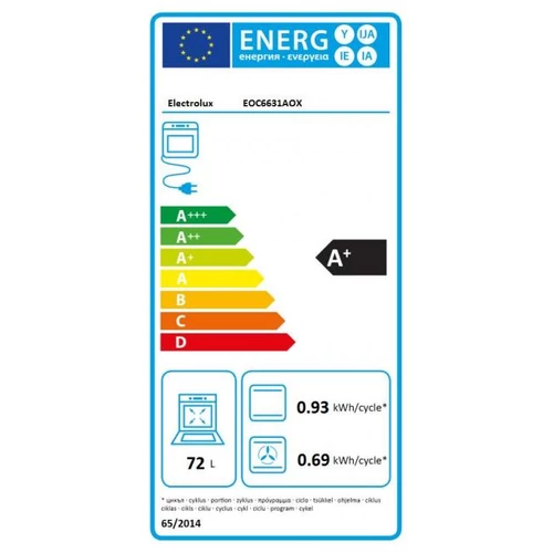 Electrolux EOC6631AOX beépíthető sütő 