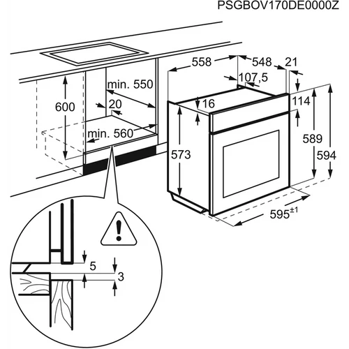 Zanussi ZOB33701CR beépíthető sütő