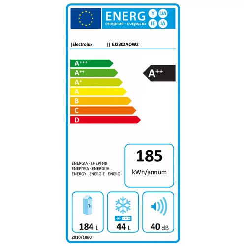 Electrolux EJ2302AOW2 felülfagyasztós kombinált hűtőszekrény