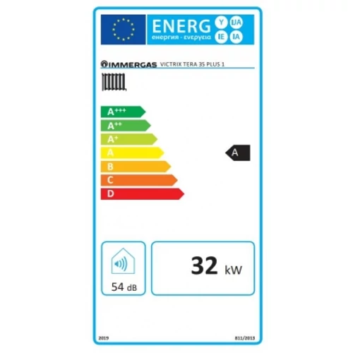 Immergas VICTRIX TERA 35 Plus v2 ErP fűtő kondenzációs gázkazán (32 kW)