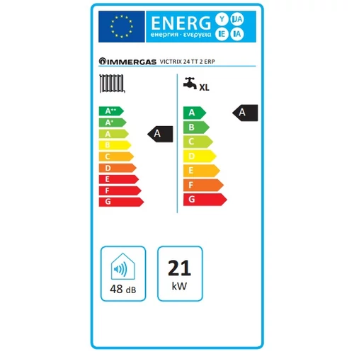 Immergas Victrix TT 24 kW ErP KOMBI  Kondenzációs fali gázkazán