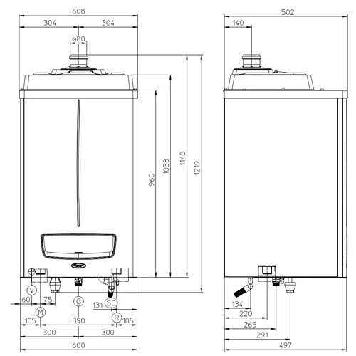 Immergas Victrix PRO 80 KW ErP Fűtő kondenzációs kazán