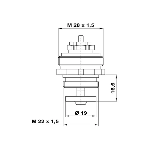 Mofém 3/4” felsőrész