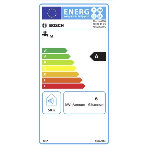 Bosch Therm 4200 WR11-C4 elemes gyújtású fali kéményes vízmelegítő 11 liter/ perc