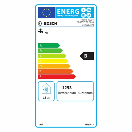 Bosch Tronic Flat TR3501T 50 DERB lapos elektromos vízmelegítő, 50 literes, 2 üzemmód