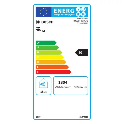 Bosch Tronic Flat TR4501 80 EBP lapos elektromos vízmelegítő, 80 literes, 4 üzemmód