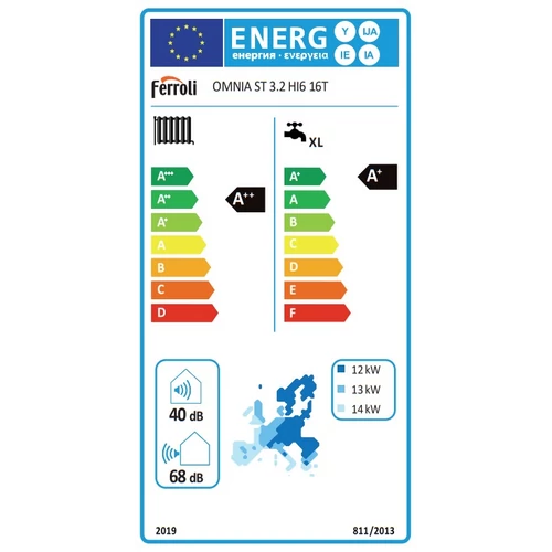 Ferroli Omnia S 3.2 HI6 16T 3 fázis 16 kW levegő/víz hőszivattyú