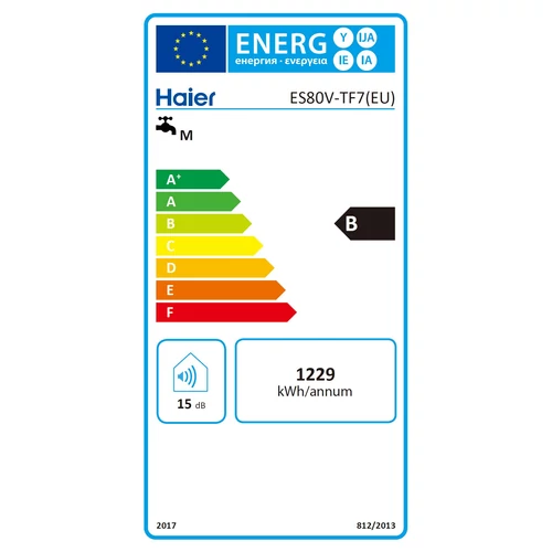 Haier Prémium ES80V-TF7 villanybojler 80 literes