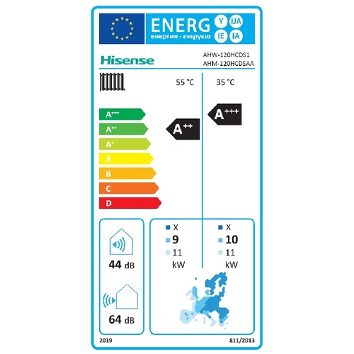 Hisense Hi-Therma 12 kW 1 fázisú hőszivattyú szett