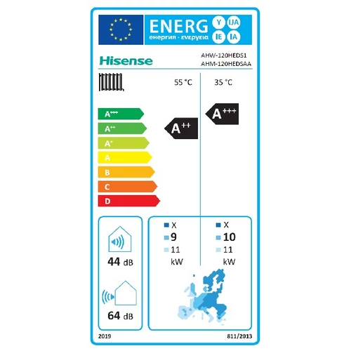 Hisense Hi-Therma 12 kW 3 fázisú hőszivattyú szett