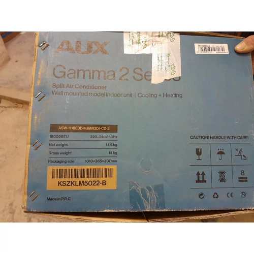 AUX Delta 2 ASW-H18E3D4 oldalfali inverteres klíma beltéri (OUTLET54)