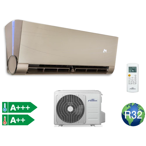 Fisher Art FSAUIF-Art-93AE3-G Arany oldalfali split klíma csomag 2,6 kW